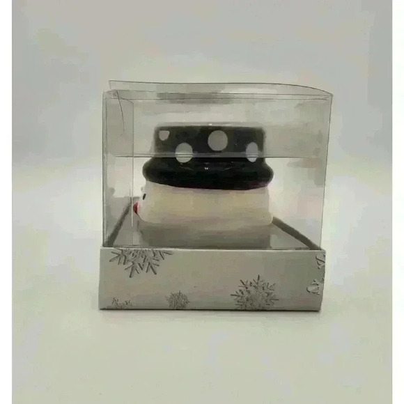 New In Box Cute Christmas Is Forever 3-D Santa‎ & Snowman Salt & Pepper Shakers - Picture 11 of 12
